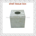 Natural Craft Pure White Freshwater Shell Tissue Box